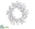 Snowflake Wreath - White - Pack of 6