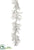Iced, Glittered Berry Garland - White - Pack of 12