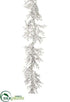 Silk Plants Direct Iced, Glittered Berry Garland - White - Pack of 12