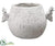 Cement Reindeer Planter - White - Pack of 1
