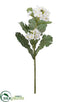 Silk Plants Direct Cabbage Flower Spray - White - Pack of 24