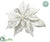 Velvet Poinsettia - White - Pack of 12