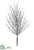 Glittered Plastic Twig Spray - White - Pack of 12