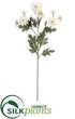 Silk Plants Direct Aster Daisy Spray - White - Pack of 12