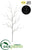 Twig Branch With LED Light - White - Pack of 6
