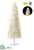 Glittered Plastic Twig Tree With Light And USB Cable - White - Pack of 1