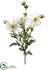 Silk Plants Direct Shasta Daisy Spray - White - Pack of 6