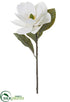 Silk Plants Direct Velvet Magnolia Spray - White - Pack of 12