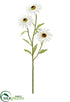 Silk Plants Direct Shasta Daisy Spray - White - Pack of 12