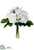 Rose Bouquet - White - Pack of 6