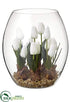 Silk Plants Direct Tulip - White - Pack of 2