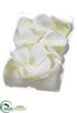 Silk Plants Direct Rose Petal - White - Pack of 12