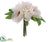 Peony Bouquet - White - Pack of 12