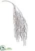 Silk Plants Direct Snowed Weeping Willow Hanging Spray - White - Pack of 24