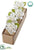 Silk Plants Direct Gardenia Napkin Ring - White - Pack of 4