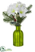 Silk Plants Direct Amaryllis Arrangement - White - Pack of 6