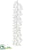 Glittered Plastic Twig Garland - White - Pack of 6