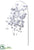 Glittered Snowball Hanging Spray - White - Pack of 12