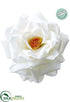 Silk Plants Direct Velvet Rose - White - Pack of 12