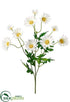 Silk Plants Direct Daisy Spray - White - Pack of 12