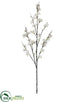 Silk Plants Direct Cherry Blossom Spray - White - Pack of 6