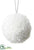 Fur Ball Ornament - White - Pack of 12