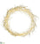 Plastic Twig Wreath With 500 Led Light - White - Pack of 1