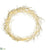 Plastic Twig Wreath With 500 Led Light - White - Pack of 1