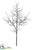 Snowed Plastic Twig Tree Branch - White - Pack of 2