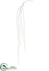 Silk Plants Direct Glittered Willow Hanging Spray - White - Pack of 12