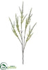Silk Plants Direct Heather Spray - White - Pack of 6