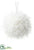 Fur Ball Ornament - White - Pack of 6