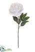 Silk Plants Direct Velvet Peony Spray - White - Pack of 6
