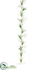 Silk Plants Direct Gypsophila Garland - White - Pack of 6