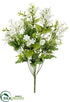 Silk Plants Direct Wild Flower Bush - White - Pack of 12