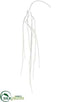Silk Plants Direct Gilttered Willow Hanging Spray - White - Pack of 12