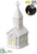 Battery Operated Church With Light - White - Pack of 3