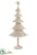 Snowed Metal Tree - White - Pack of 2