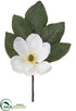 Silk Plants Direct Velvet Magnolia Spray - White - Pack of 12