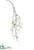 Silk Plants Direct Phalaenopsis Orchid Hanging Spray - White - Pack of 12