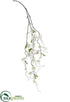 Silk Plants Direct Phalaenopsis Orchid Hanging Spray - White - Pack of 12
