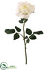 Silk Plants Direct American Beauty Rose Spray - White - Pack of 6
