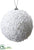 Sequin Ball Ornament - White - Pack of 8
