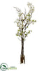 Silk Plants Direct Cherry Blossom Arrangement - White - Pack of 1