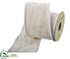 Silk Plants Direct Cotton Jute Ribbon - White - Pack of 6