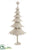 Snowed Metal Tree - White - Pack of 1