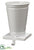 Metal Planter Stocking Holder - White - Pack of 1