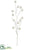 Glittered Plastic Pine Cone Spray - White - Pack of 12