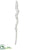 Glass Icicle Ornament - White - Pack of 12