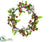 Berry, Jingle Bell Wreath - Red White - Pack of 6